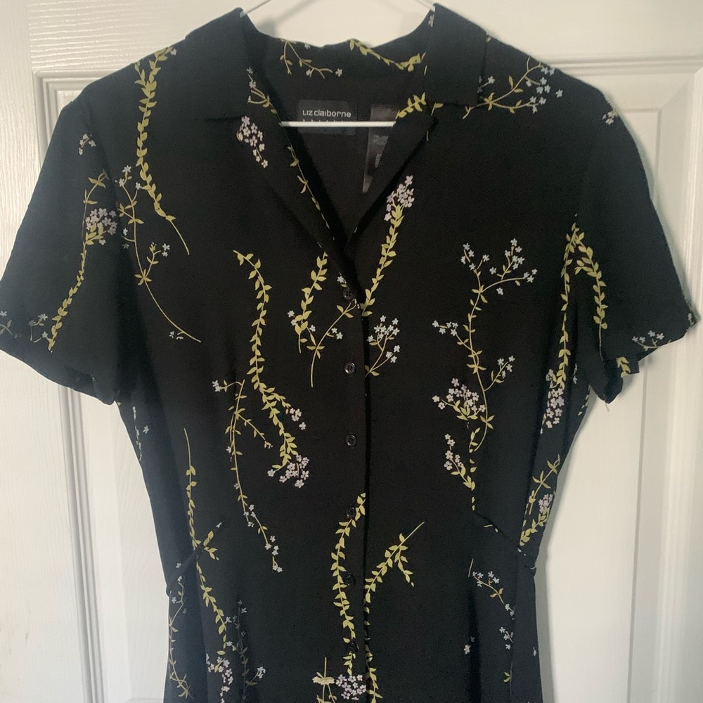 Vintage Liz Claiborne black dress